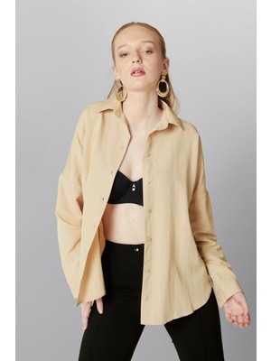 Hakke Oversize Uzun Basic Gömlek10