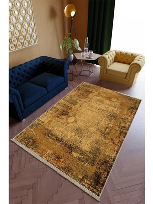 10 Post Online Salon Halısı Spor Açık Kahverengi Yolluk Kaymaz Yuvarlak Oval Kesme Ince Yıkanabilir Halı