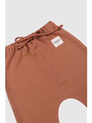 Totzee Bağcıklı Basic Pantolon Camel Kahverengi