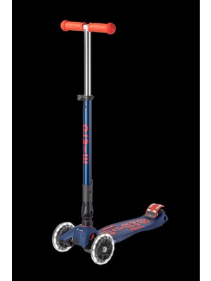 Micro Scooter Maxi Micro Deluxe Foldable LED Navy/red MMD133