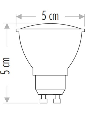 Cata CT-4215 7 Watt GU10 Duylu LED Ampul Günışığı 5 Adet