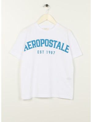 Aeropostale T-Shirt, 13-14 Yaş, Ekru