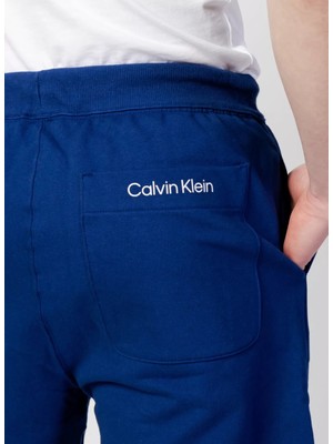 Calvin Klein Normal Mavi Erkek Şort 00GMS3S809 Pw - 7 Knit Short