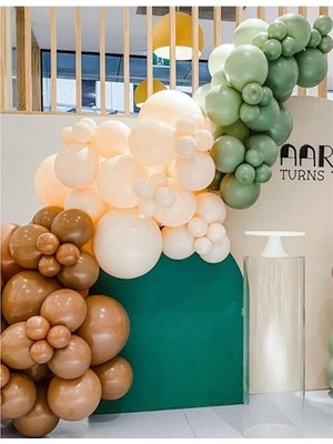 Best Parti Karamel-Okaliptus-Somon Balon Seti 70 Adet