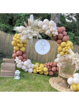 Rönesans Parti Retro Zerdeçal Yaban Çileği ve Deniz Kumu Balon Seti 50 Adet