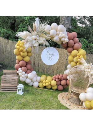 Rönesans Parti Retro Zerdeçal Yaban Çileği ve Deniz Kumu Balon Seti 100 Adet