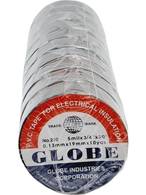 Globe Izole Bant (Elektrik Bandı) - Siyah (Paket Içinde 10 Adet Bulunmaktadır)