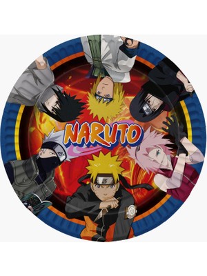 Parti Furyası Naruto Doğum Günü Konsepti Afişli 8 Kişilik Naruto Doğum Günü Seti 