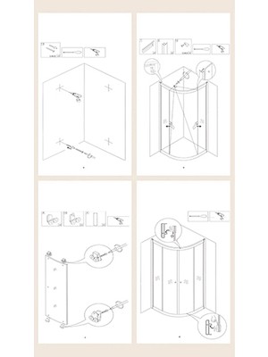 Durul Duşakabin 80X80 Oval Parlak Profil Kumlama Box Desen Cam