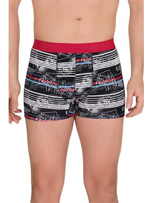 Berrak 4480 Erkek Likralı Desenli Boxer