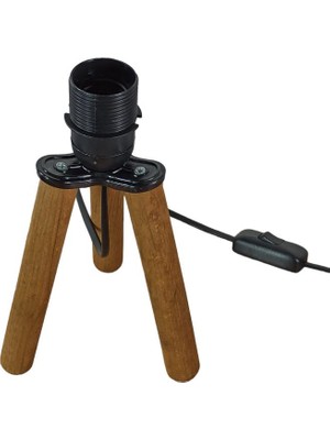 Art&Gift Ahşap Tripod Abajur Ayağı Klasik