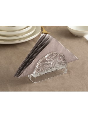 English Home Karissa Cam Peçetelik 13X9 cm Şeffaf