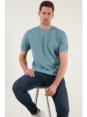 Buratti Pamuklu Bisiklet Yaka Basic T Shirt Erkek T Shirt 5902387