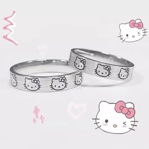 Nida Jewelry 925 Ayar Gümüş Hello Kitty Yüzük