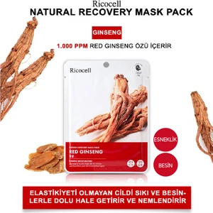 Kuru Ciltler Için Kırmızı Ginseng Özlü Nemlendirici Lüks Maske