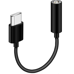 Redmi USB C Ila 3 5 mm Kulaklık Jakı Dijital Ses Adaptör Dönüştürücü - Siyah (Yurt Dışından)