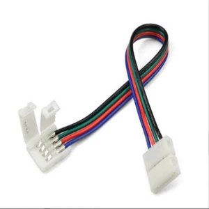 Dora Led Rgb Şerit Led Için İki Yönlü Hızlı Konnektör Kablo 4 Pin (5 Adet)
