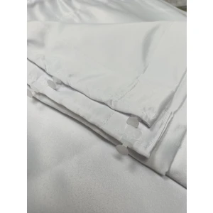 Erdoğanlar Koza Beyaz Saten Güneşlik Perde