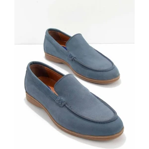 Mavi Nubuk Leather Erkek Loafer Ayakkabı E01733800101