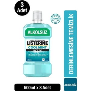 Cool Mint Hafif Tat Alkolsüz Ağız Bakım Suyu 500 ml x 3