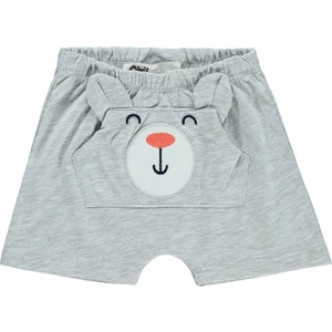 Civil Baby Erkek Bebek Şort 6-18 Ay Gri