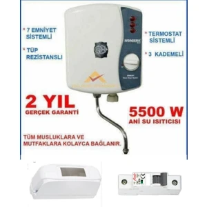 Aydın Derya Mutfak Tipi Şofben Sıgorta ve Kutu Dahıl Paket