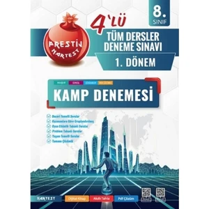 Nartest Yayınevi 1. Dönem 2023 LGS 8. Sınıf Tüm Dersler 4’lü Kamp Denemesi