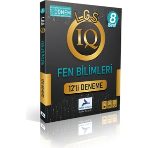 Paraf Yayınları 2023 LGS 8. Sınıf 1. Dönem IQ Fen Bilimleri 12'li Deneme