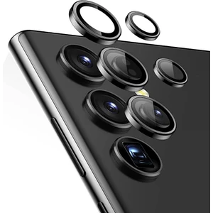 Samsung Galaxy S23 Ultra Kamera Metal Cam Lens Koruyucu Hsn1 Siyah
