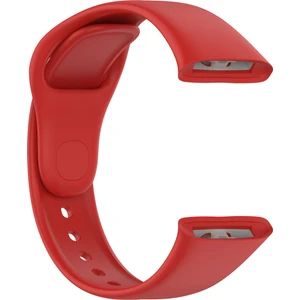 Xiaomi Redmi Watch 3 Kordon Strap Kançalı Model Uyumlu Silikon Kırmızı