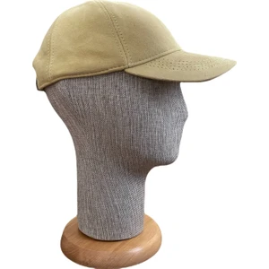 Rupen Kraft %100 Orijinal Deri Süet Kep Şapka Çırtlı