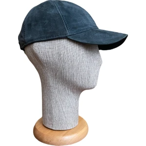 Rupen Kraft %100 Orijinal Deri Süet Kep Şapka Çırtlı