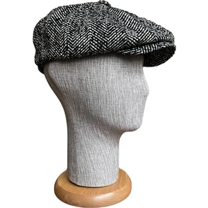 Rupen Kraft Kışlık Kaşe  Kumaş Astarlı Peaky Blinders Baretta Şapka (Standart Beden)