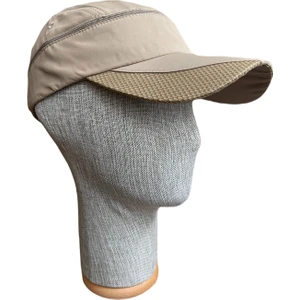 Rupen Kraft Üstü Açılır Fermuarlı Sporcu Koşu Tenis Şapkası Vizör Şapka( Arka Kısmı Ayarlanbilir )