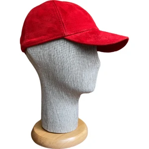 Rupen Kraft %100 Orijinal Deri Süet Kep Şapka Çırtlı