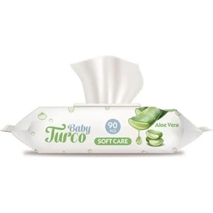 Baby Turco Aloe Vera Islak Mendil 90 Yapraklı Günlük Kullanım İçin Kapaklı