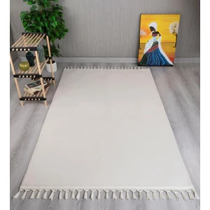 My Evilla Modern Dekoratif   Örgü Saçaklı Simirna  Peluş  Halı Yolluk