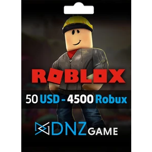 Dnz Game Roblox Gift Card 50 Usd 4500 Robux