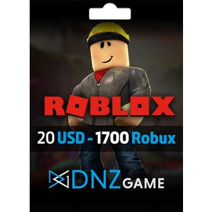 Dnz Game Roblox Gift Card 20 Usd 1700 Robux