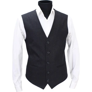 Mentor Regalo Erkek Yelek V Yaka Antrasit Yünlü 50485