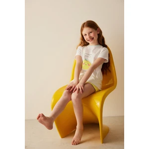 Kız Çocuk Limon Baskılı Pijama Takımı