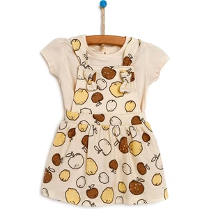 Yenidoğan Spring Fruits Elbise-Tshirt 2li Takım Kız Bebek10