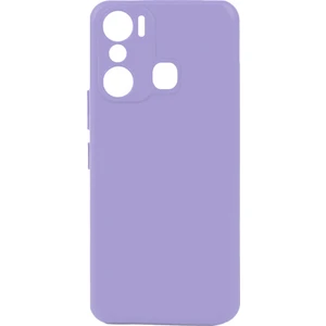 Case 4U Infinix Hot 20i Kamera Korumalı Mat Renkli Yumuşak Kalın Sağlam Silikon Kılıf Biye Lila
