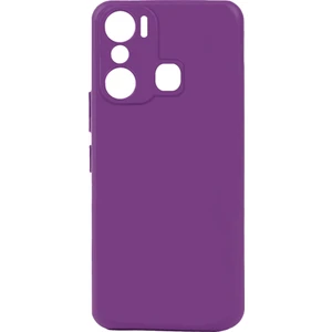 noktaks - İnfinix Hot 20i - Kılıf Mat Soft Esnek Biye Silikon - Mor - T26153