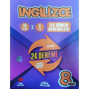 Koray Varol Akademi  Plus 8.Sınıf LGS 1.dönem Ingilizce 24 Deneme