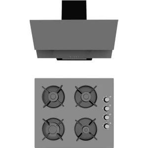 Gri 2'li Cam Ankastre Set [F17-GLS640]