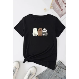 Unisex Kafadar Ayılar Tasarım Tshirt