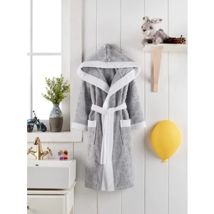 Z&n Style Lüks Jakarlı Bukle Kapüşonlu Çocuk Bornozu "özel Kutusunda"