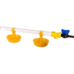 Tavpet Hindiler Için Nipel Suluk Sistemi 40 cm 2 Nipelli Büyük Yaylı Çanaklı