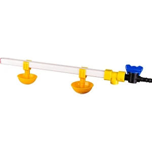 Tavpet Civcivler Için Nipel Suluk Sistemi 40 cm 2 Nipelli Küçük Yaylı Çanaklı